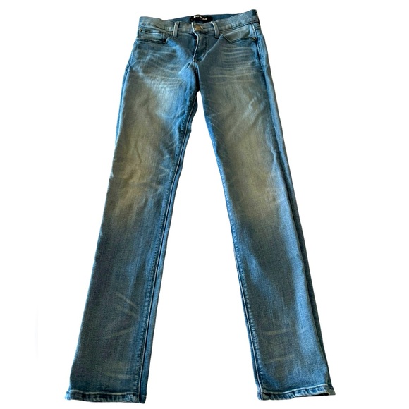 Express Stretch + Denim Perfect Cropped Mid Rise Legging Jeans Size 4 - Picture 1 of 7